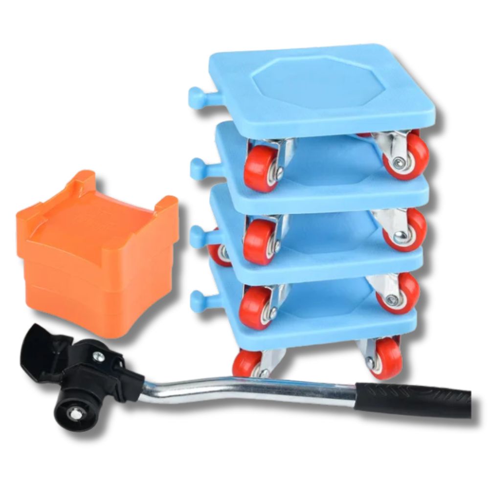 Durable castor rollers for effortless moving