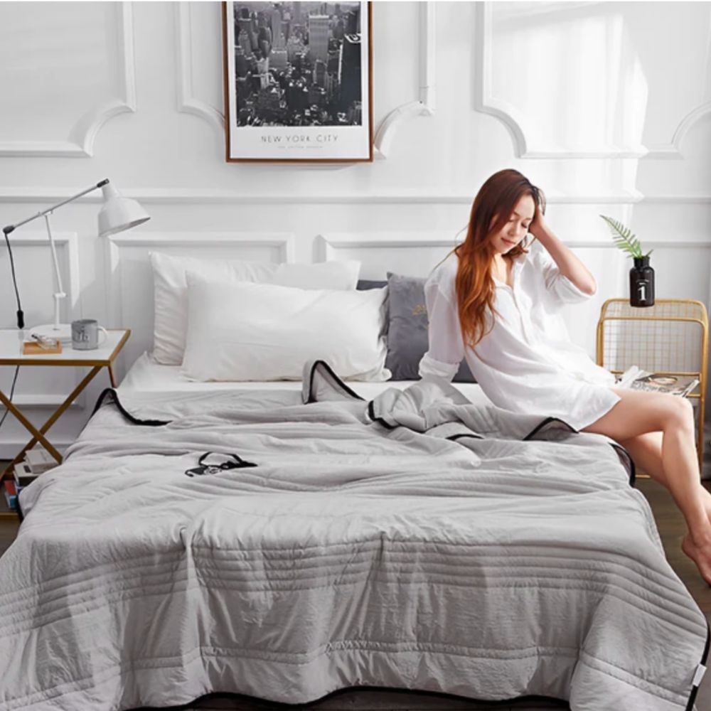 soft breathable fabric cooling blanket