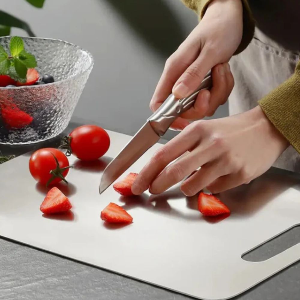 hygienic Medical Grade stainless steel cutting board