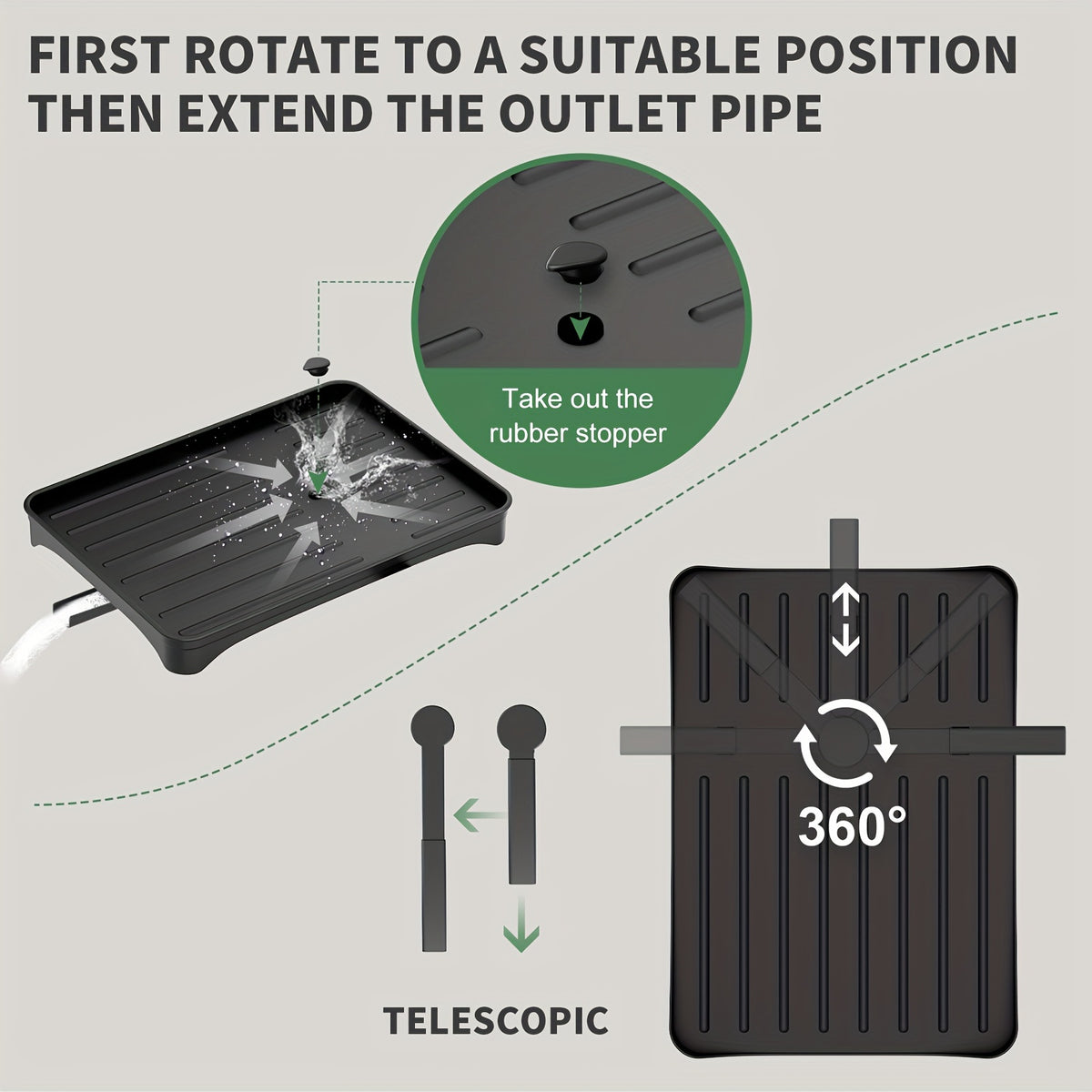 Chopping board rack on side of double-layer dish drying stand