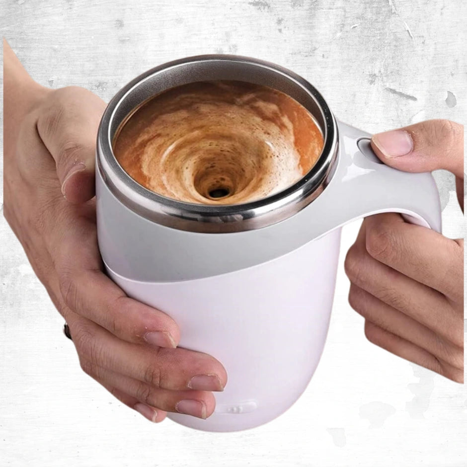 ProSip self stirring mug mixing coffee