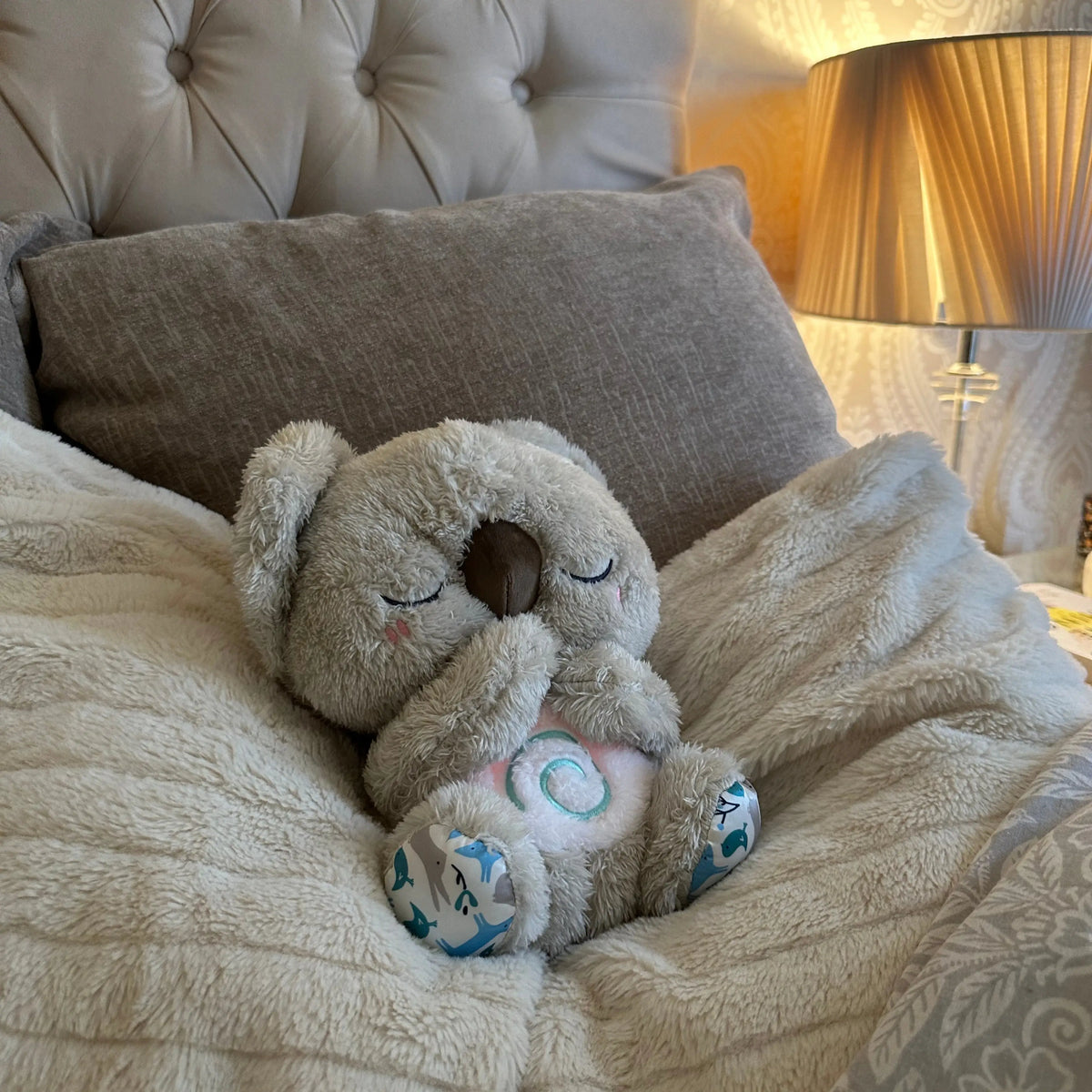 Relaxing bedtime koala toy for toddlers and adults with stress support