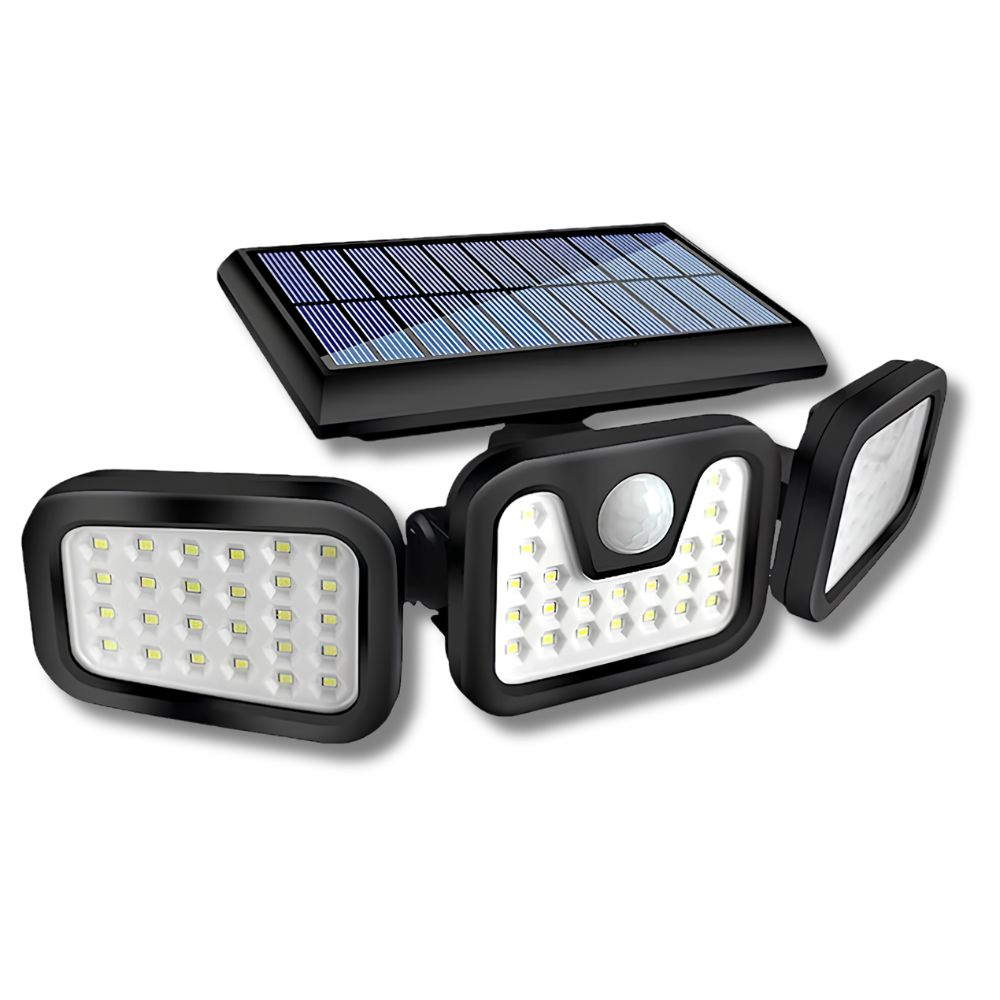 SolarPro solar motion sensor light mounted on house wall for security at night