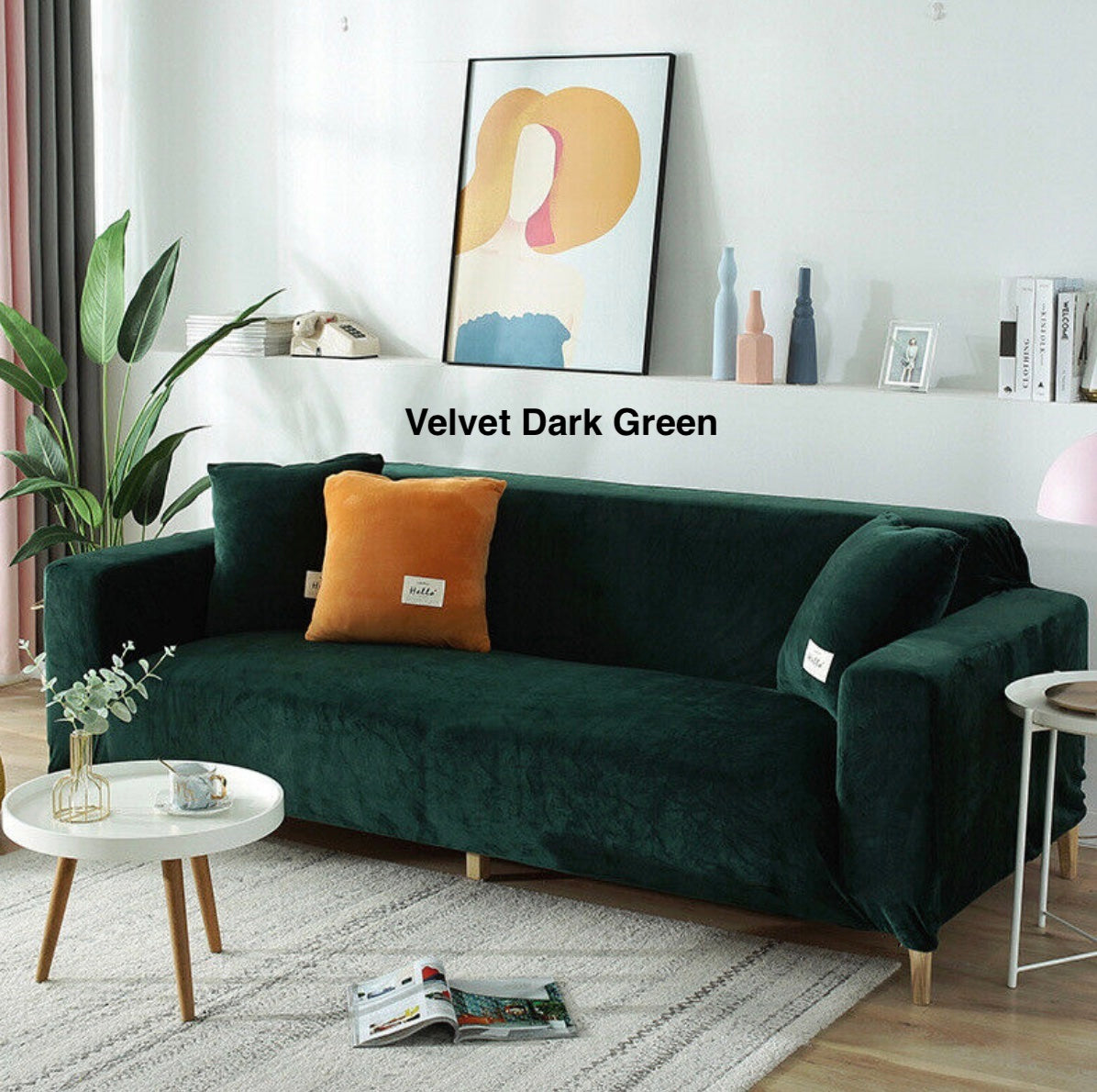 Easy-to-fit sofa protector with no-slip design for daily use