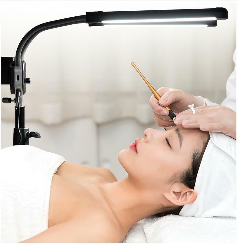 Overhead LED lighting for lash artists and salons