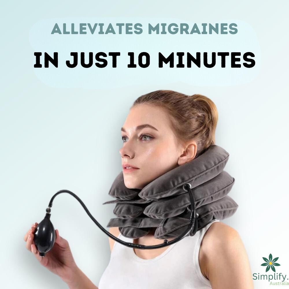 Comfortable neck traction device for stiffness and muscle tension

