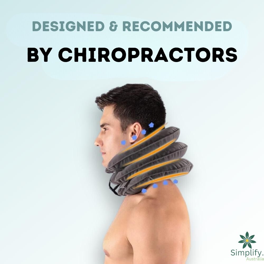 Using NeckRelief Pro to stretch and align the spine naturally

