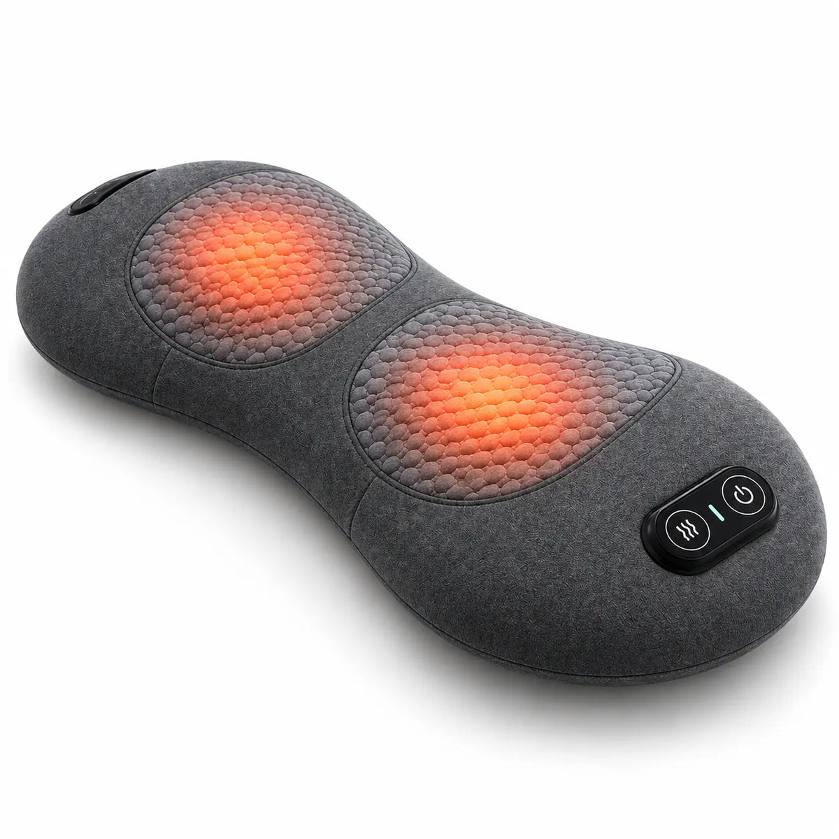 Back stretcher for lower back with traction and soothing heat function