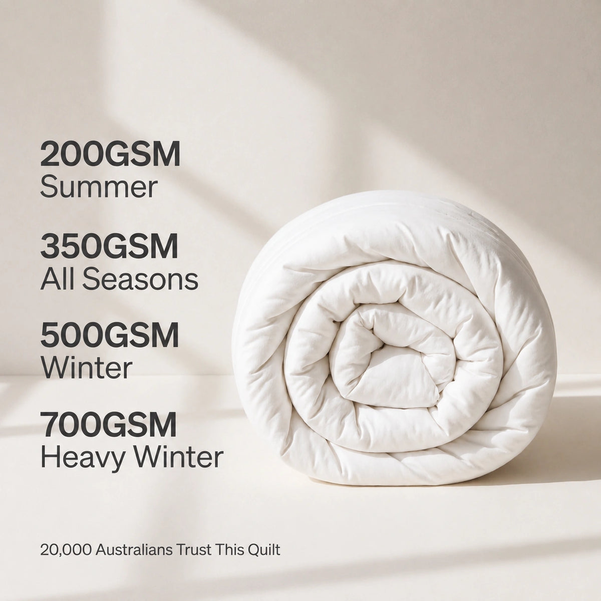 Best wool quilt Australia with five star reviews and Woolmark certification