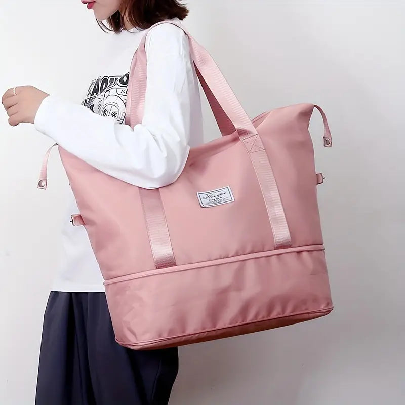 Foldable Travel Bag used for weekend getaway packing
