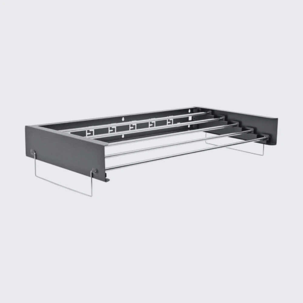 Wall mounted drying rack saving floor space