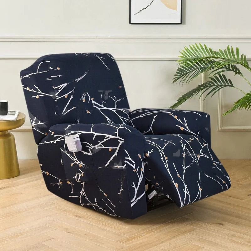 LuxeLounge recliner cover in beige for classic living room style

