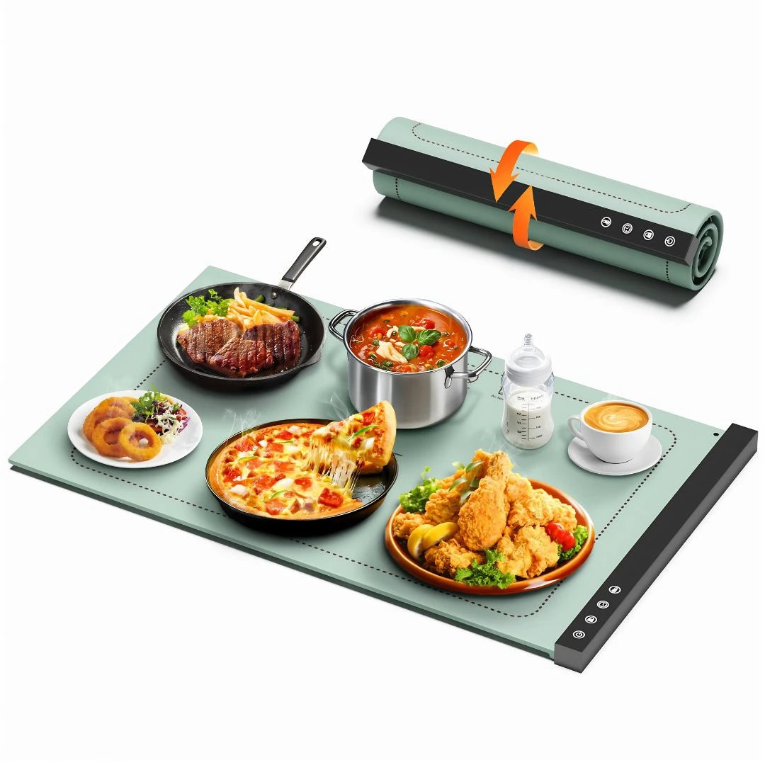 ProHeat portable warming mat safely defrosting food without using a microwave