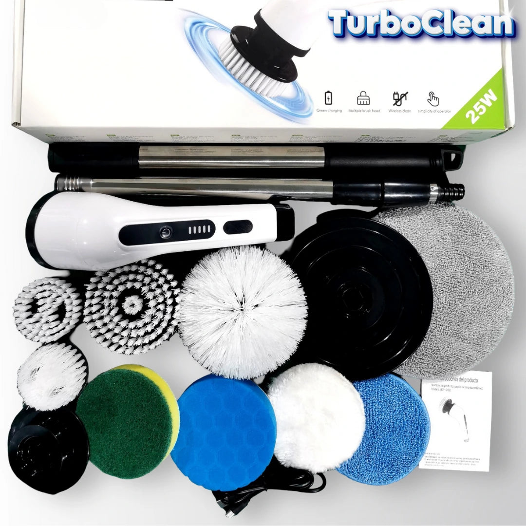 Electric spin scrubber for shower and grout