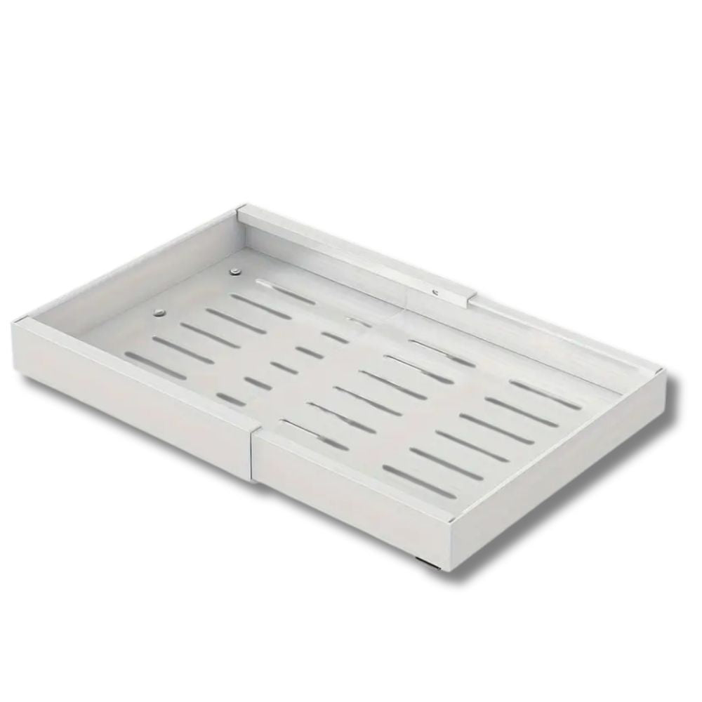 ProSlide expandable organiser pulled out from kitchen cupboard showing organised storage
