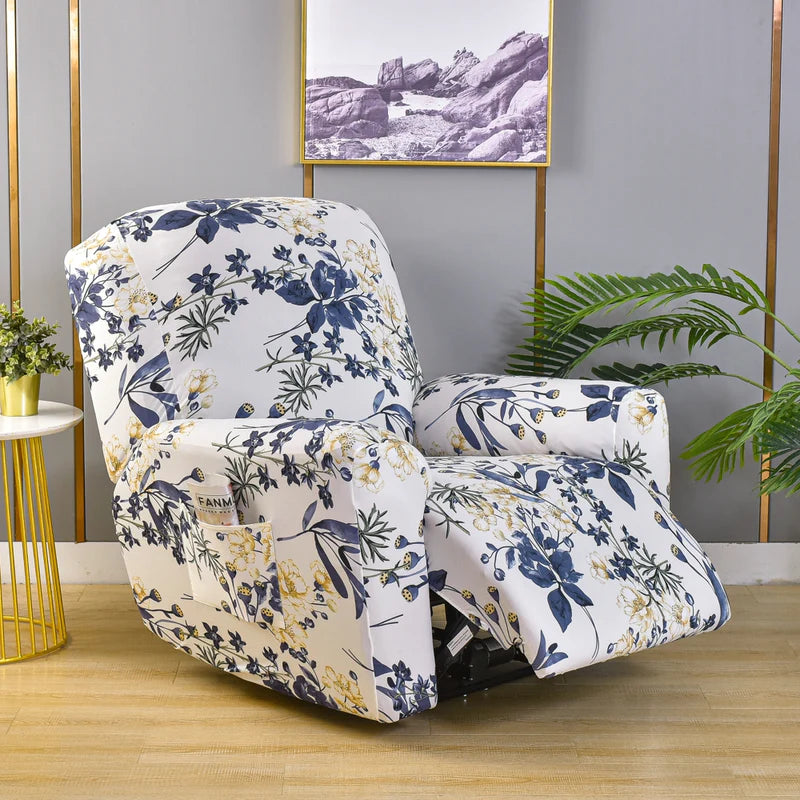 Comfortable recliner slipcover with one-size-fits-most stretch design

