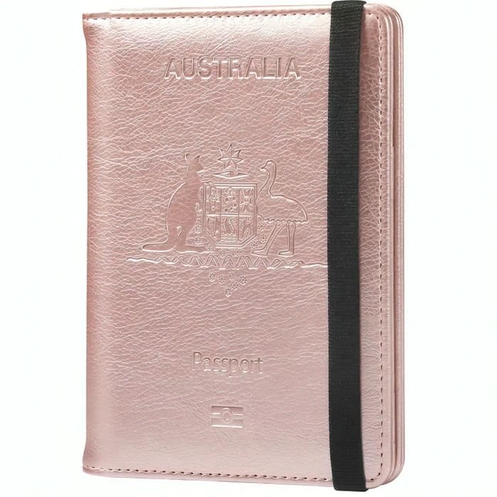 Australian Coat of Arms RFID passport wallet for travellers