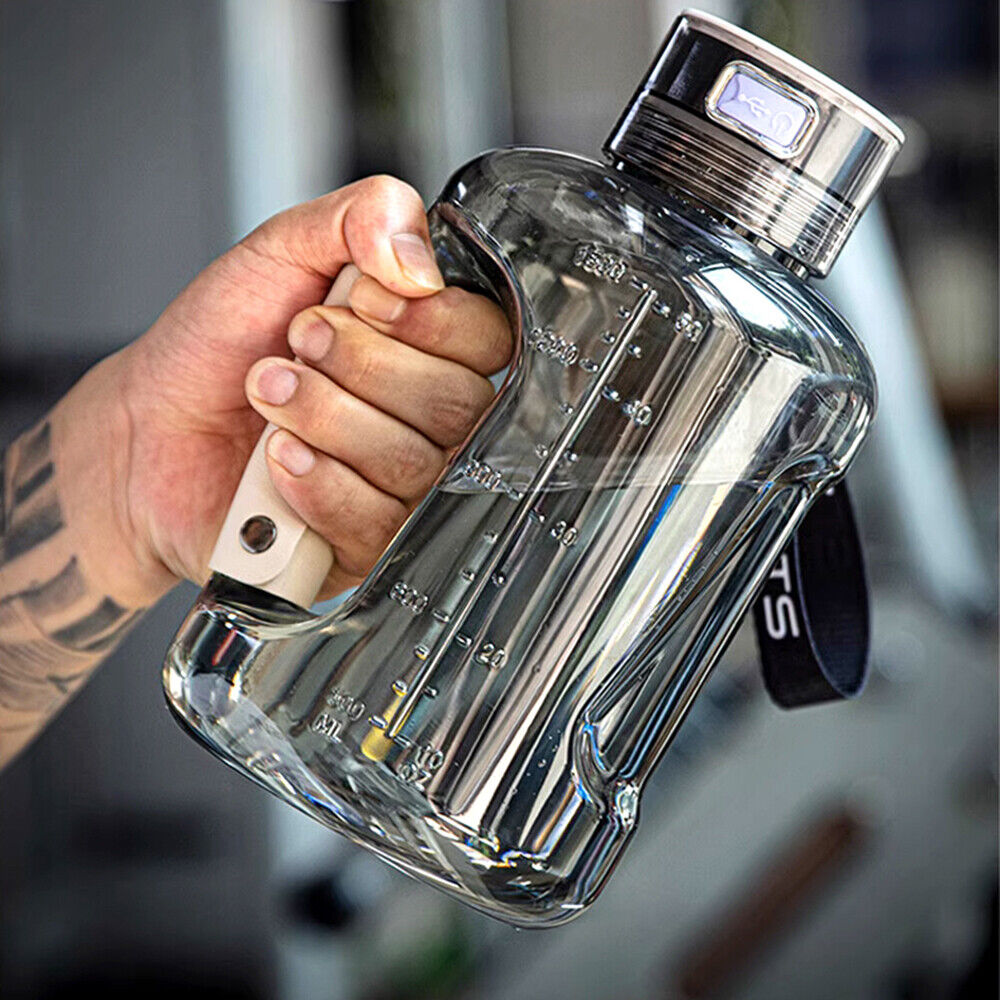 Rechargeable hydrogen water maker with clear container

