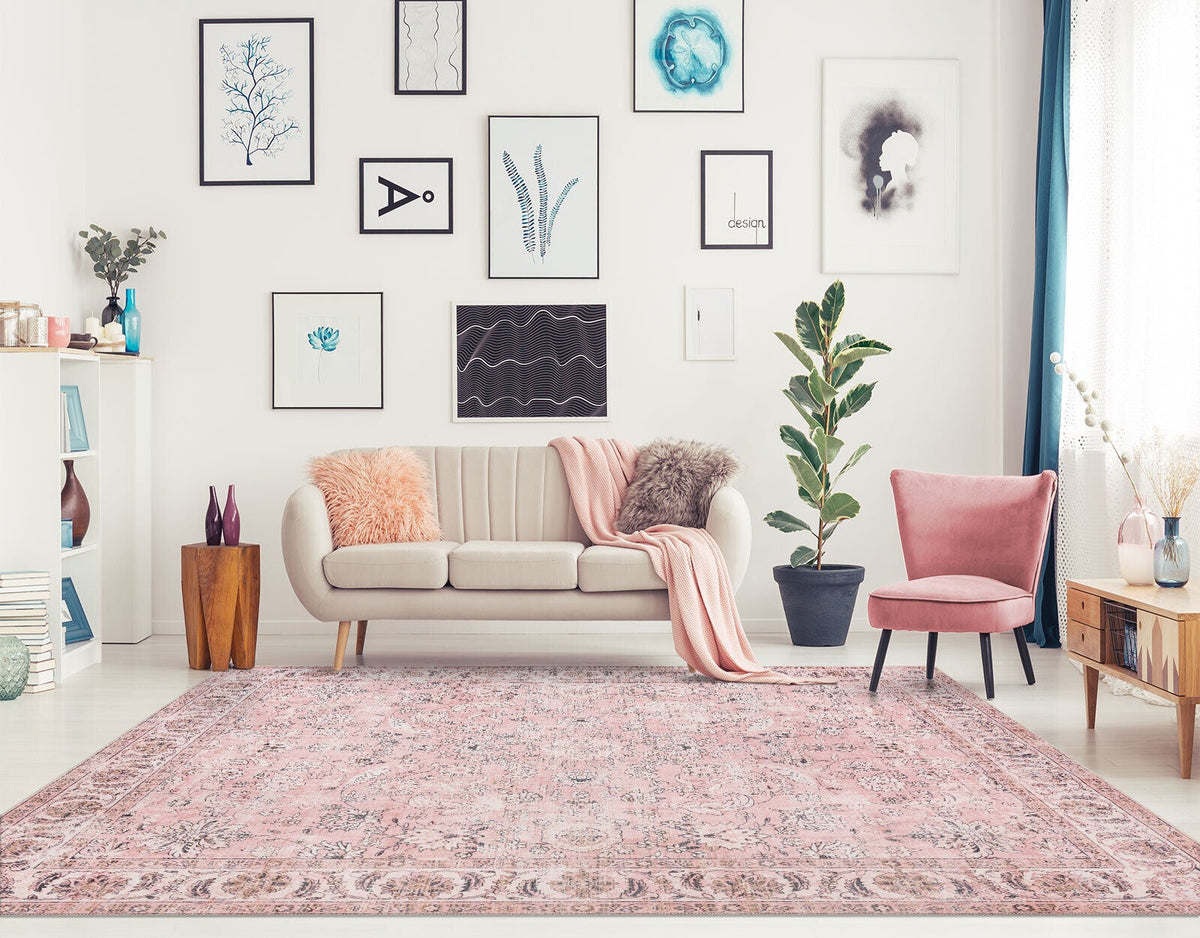 Stylish washable rug for lounge or bedroom

