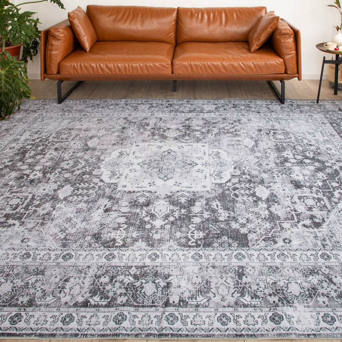 Dog sleeping comfortably on LuxeLounge rug

